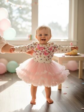 Nanette, Baby Butterfly Sweat Shirt Tutu Dress 12 Months